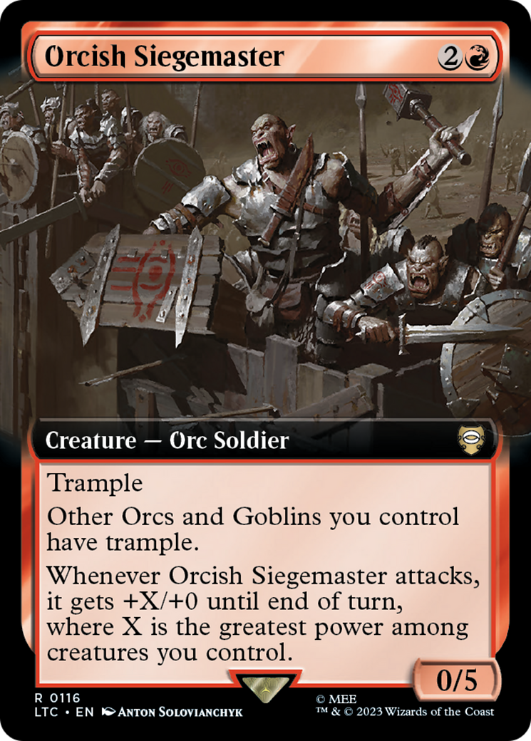 Orcish Siegemaster (Extended Art) [The Lord of the Rings: Tales of Middle-Earth Commander] | RetroPlay Games