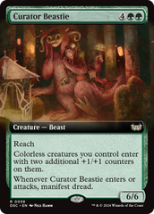 Curator Beastie (Extended Art) [Duskmourn: House of Horror Commander] | RetroPlay Games