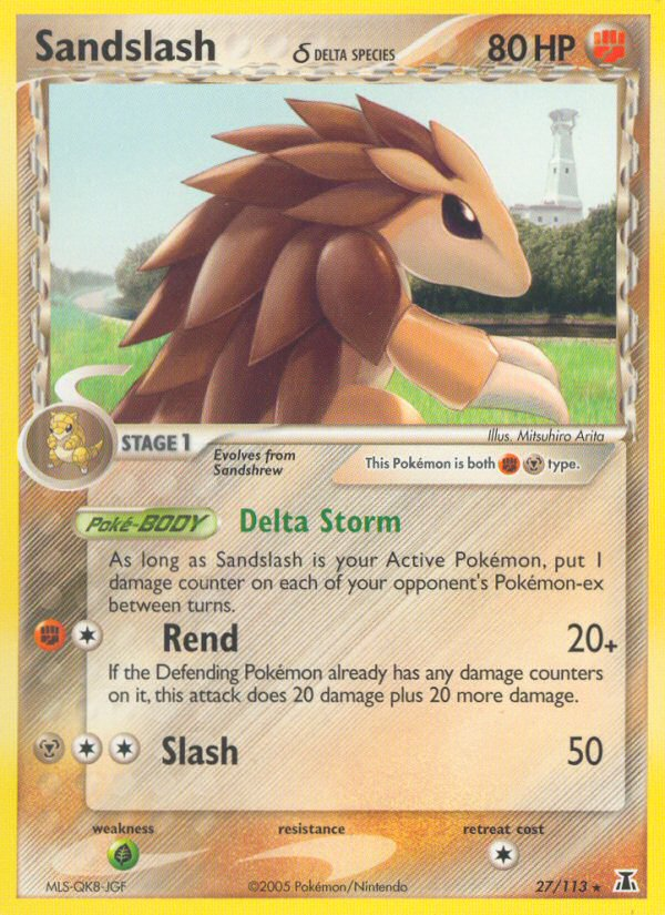 Sandslash (27/113) (Delta Species) [EX: Delta Species] | RetroPlay Games