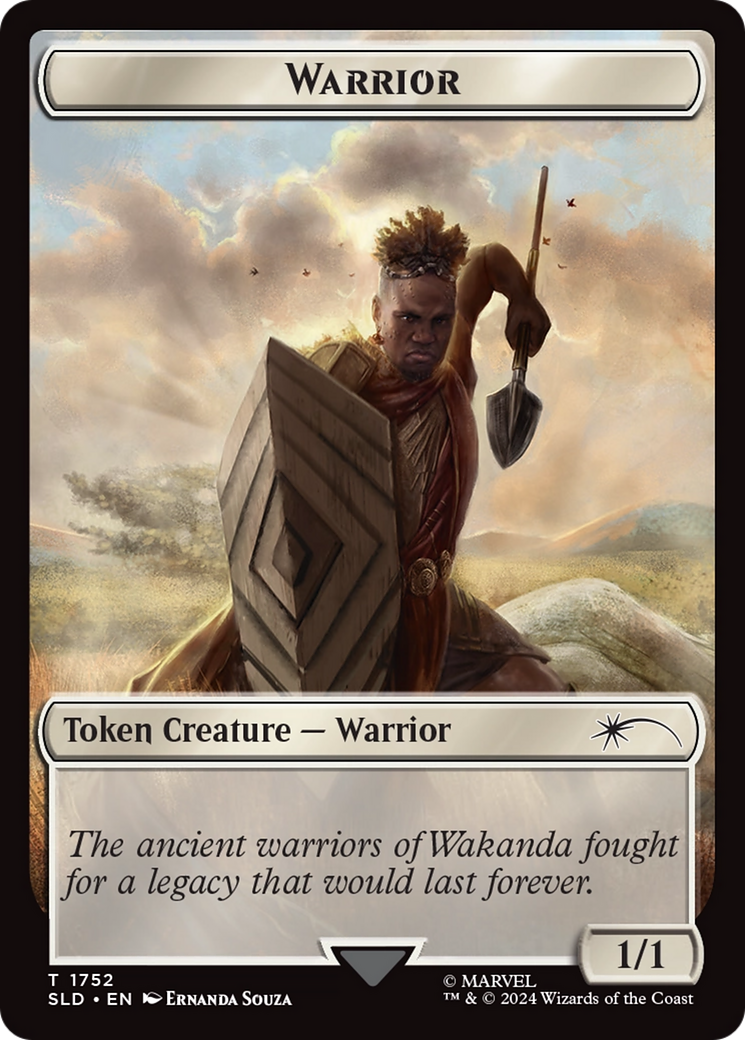 Warrior Token (Rainbow Foil) [Secret Lair Drop Series] | RetroPlay Games