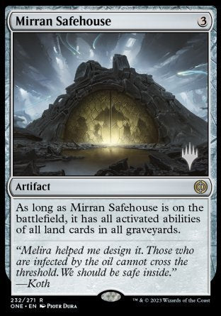 Mirran Safehouse (Promo Pack) [Phyrexia: All Will Be One Promos] | RetroPlay Games