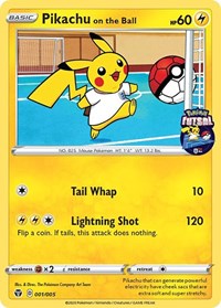 Pikachu on the Ball (001/005) [Miscellaneous Cards] | RetroPlay Games