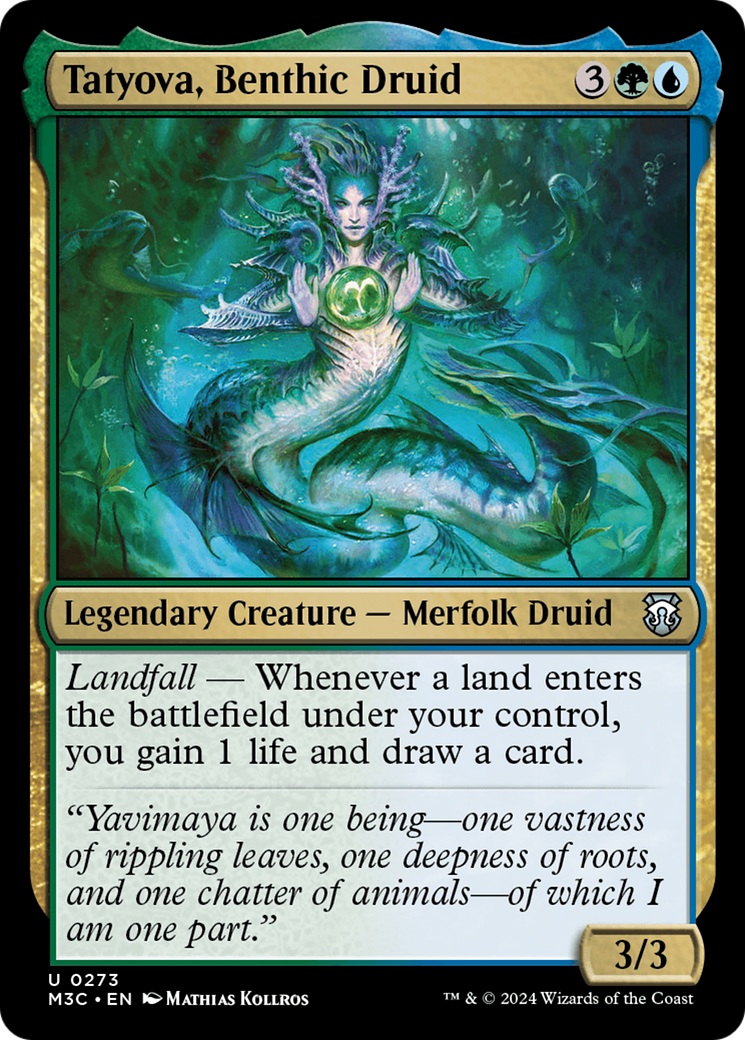 Tatyova, Benthic Druid (Ripple Foil) [Modern Horizons 3 Commander] | RetroPlay Games