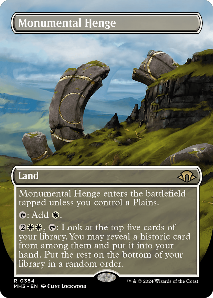 Monumental Henge (Borderless) [Modern Horizons 3] | RetroPlay Games