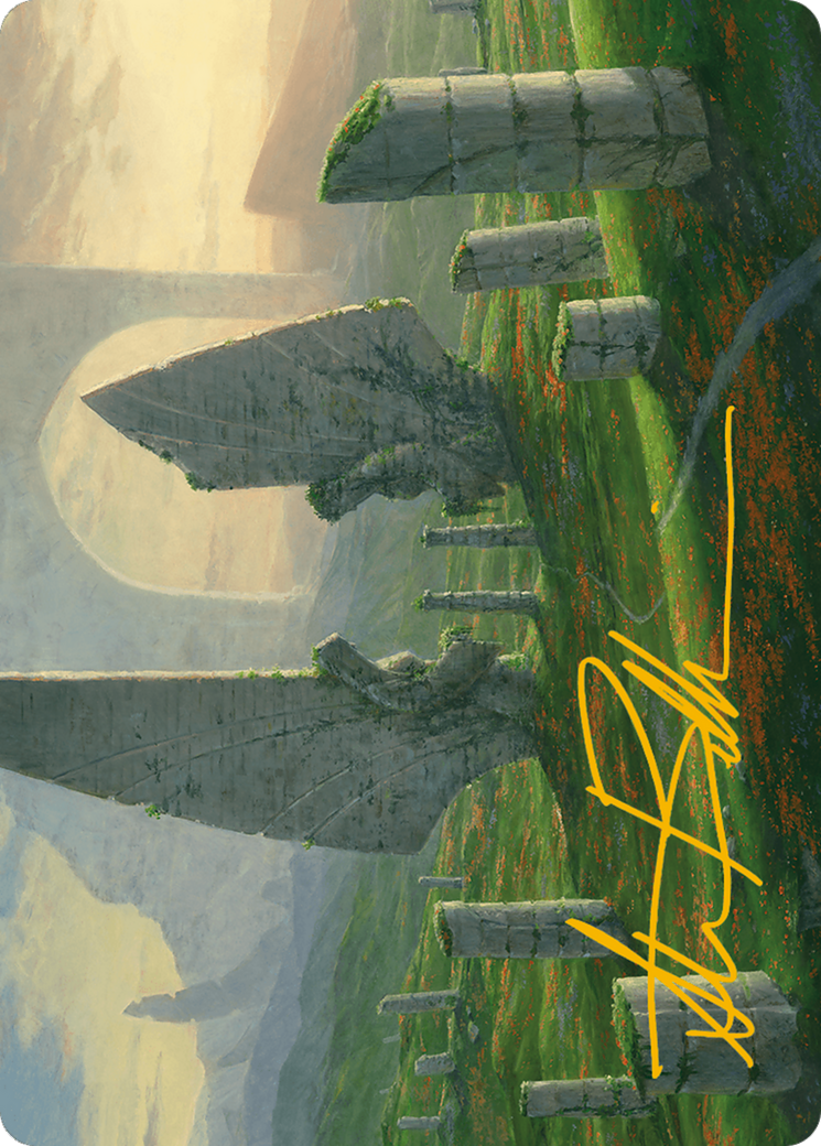 Monumental Henge Art Card (Gold-Stamped Signature) [Modern Horizons 3 Art Series] | RetroPlay Games