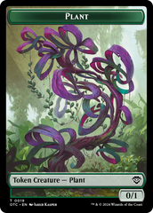 Plant Warrior // Plant Double-Sided Token [Outlaws of Thunder Junction Commander Tokens] | RetroPlay Games