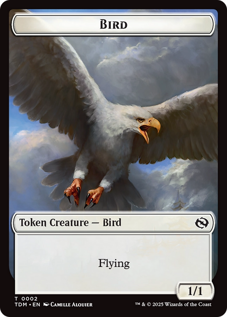 Inkling // Bird Double-Sided Token [Tarkir: Dragonstorm Commander Tokens] | RetroPlay Games