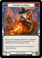 Emeritus Scolding (Red) [EVR125] (Everfest)  1st Edition Rainbow Foil | RetroPlay Games