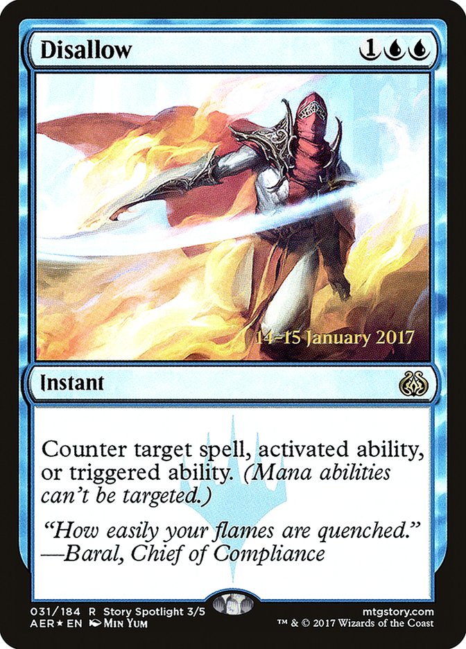 Disallow [Aether Revolt Prerelease Promos] | RetroPlay Games