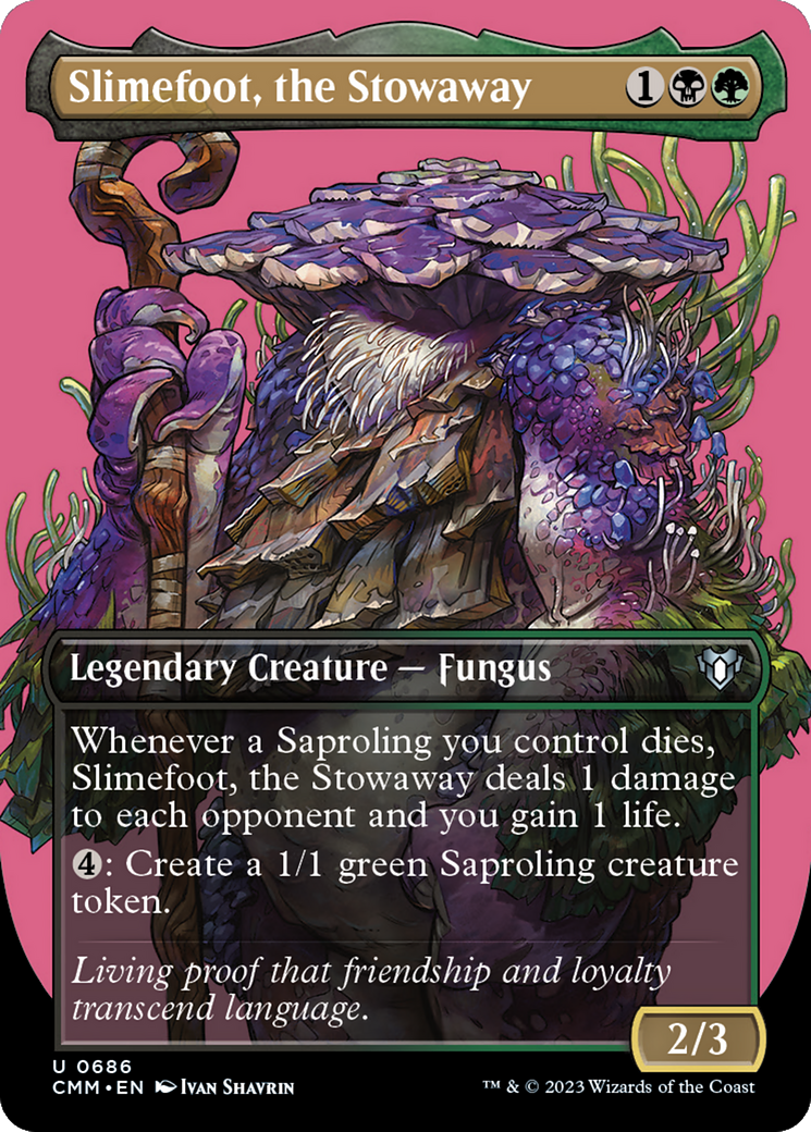 Slimefoot, the Stowaway (Borderless Profile) [Commander Masters] | RetroPlay Games