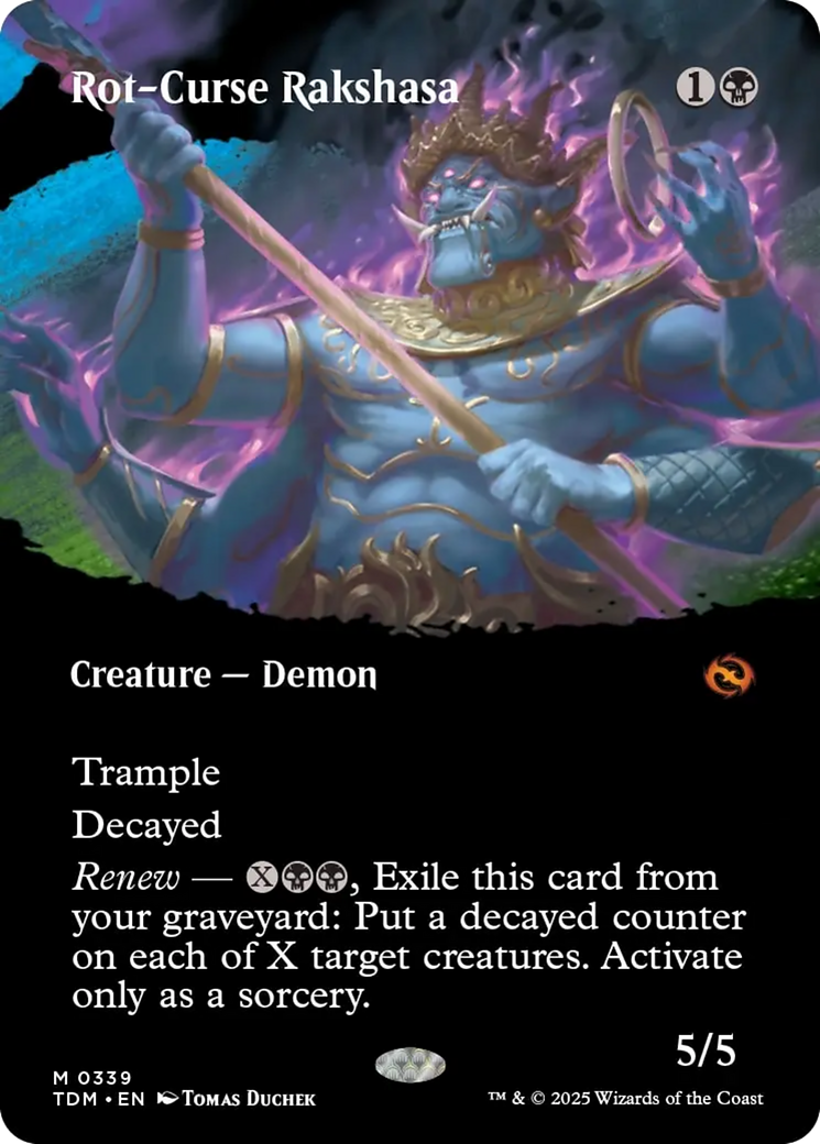 Rot-Curse Rakshasa (Borderless) [Tarkir: Dragonstorm] | RetroPlay Games