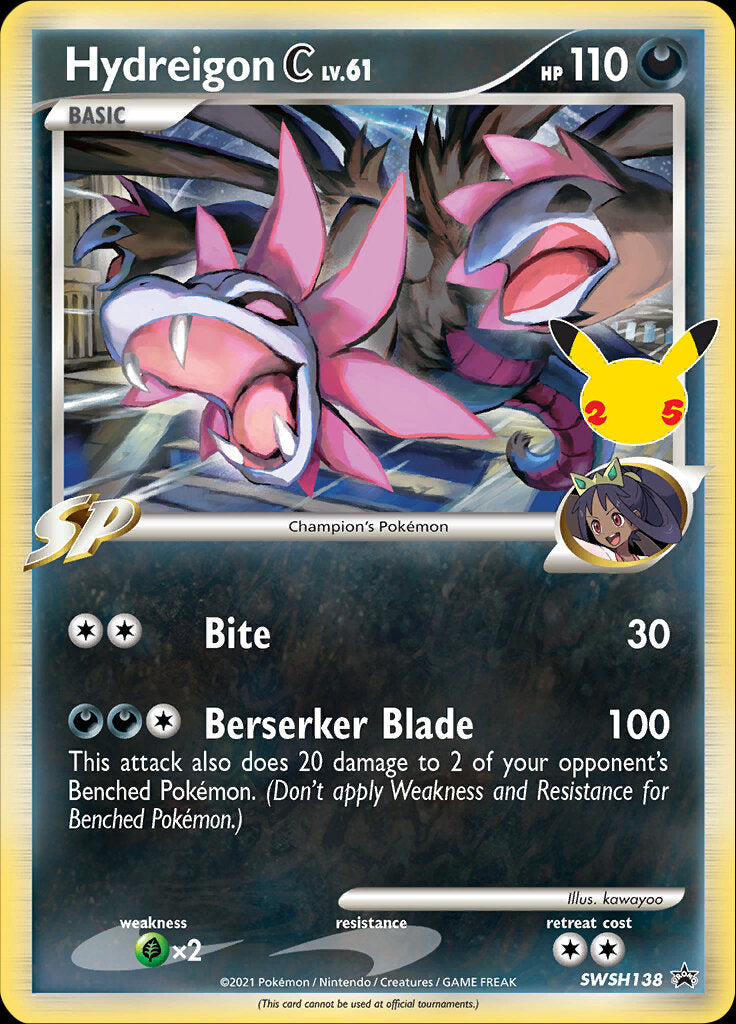 Hydreigon C (SWSH138) (Jumbo Card) [Sword & Shield: Black Star Promos] | RetroPlay Games