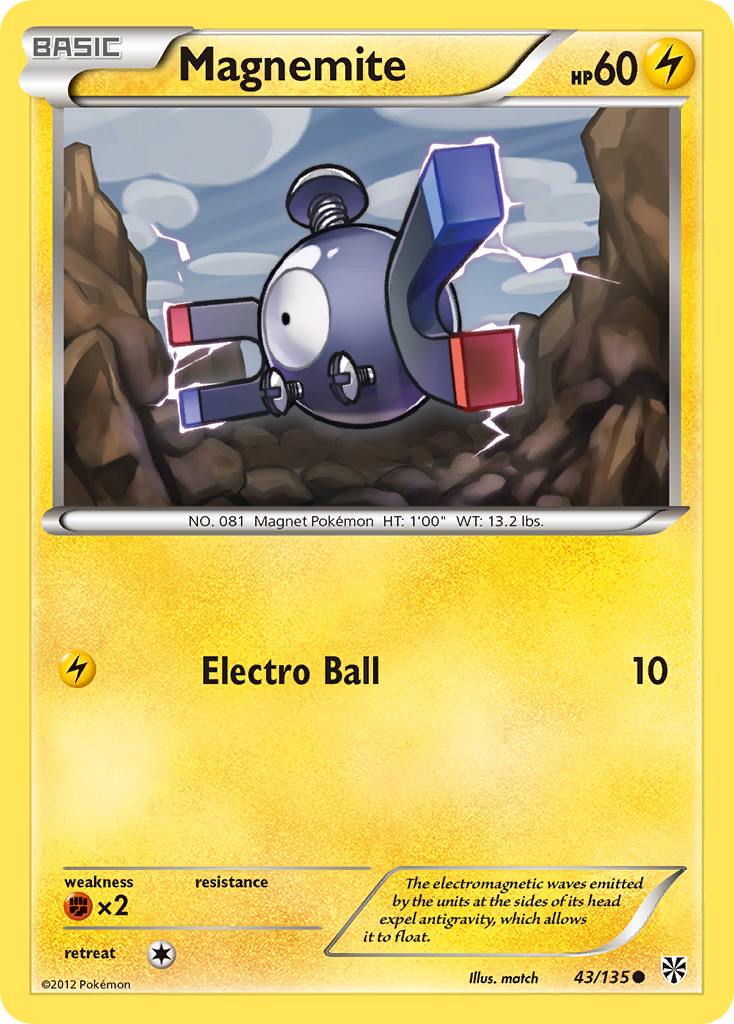 Magnemite (43/135) [Black & White: Plasma Storm] | RetroPlay Games