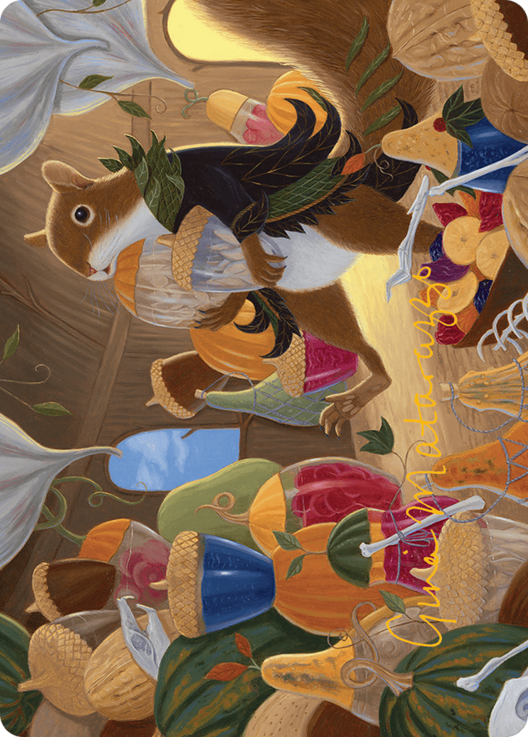 Stocking the Pantry Art Card (Gold-Stamped Signature) [Bloomburrow Art Series] | RetroPlay Games