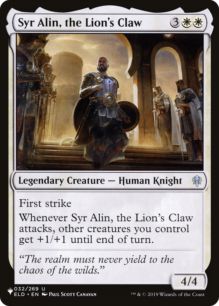 Syr Alin, the Lion's Claw [The List Reprints] | RetroPlay Games