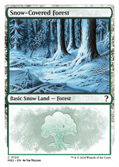 Snow-Covered Forest (White Border) [Mystery Booster 2] | RetroPlay Games