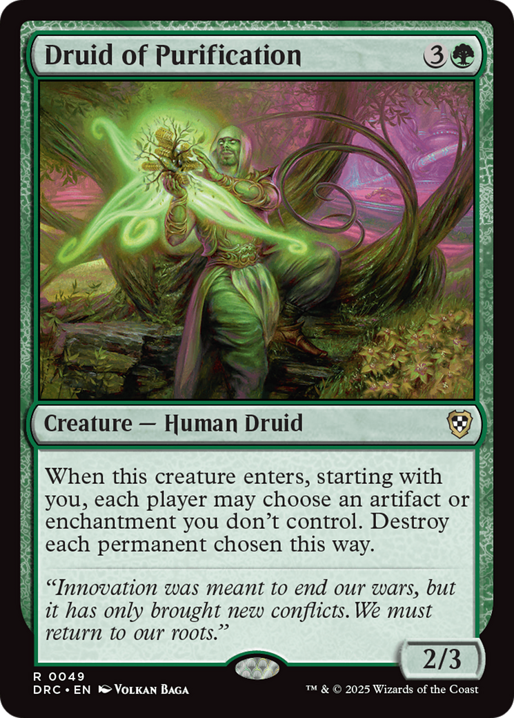 Druid of Purification [Aetherdrift Commander] | RetroPlay Games