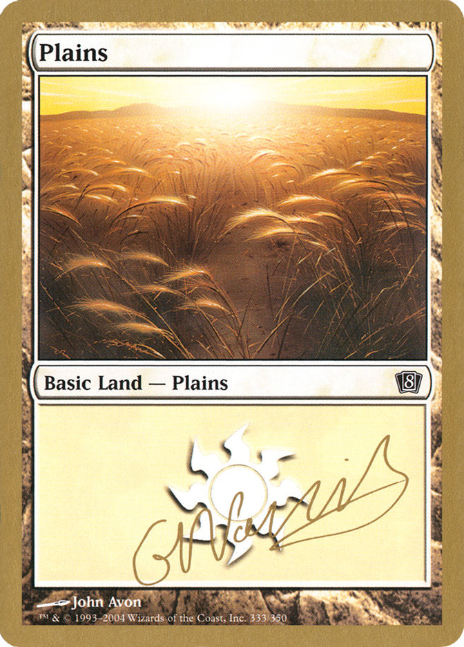 Plains (gn333) (Gabriel Nassif) [World Championship Decks 2004] | RetroPlay Games