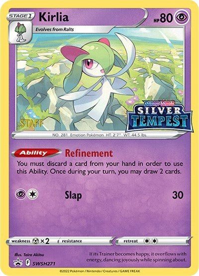 Kirlia (SWSH271) (Prerelease) (Staff) [Sword & Shield: Black Star Promos] | RetroPlay Games