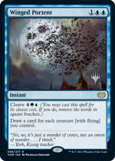 Winged Portent (Promo Pack) [Innistrad: Crimson Vow Promos] | RetroPlay Games