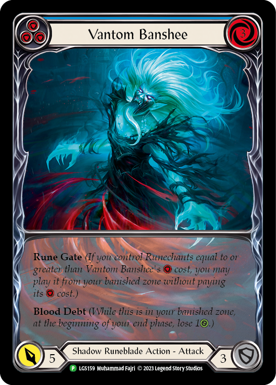 Vantom Banshee (Blue) (Extended Art) [LGS159] (Promo)  Rainbow Foil | RetroPlay Games
