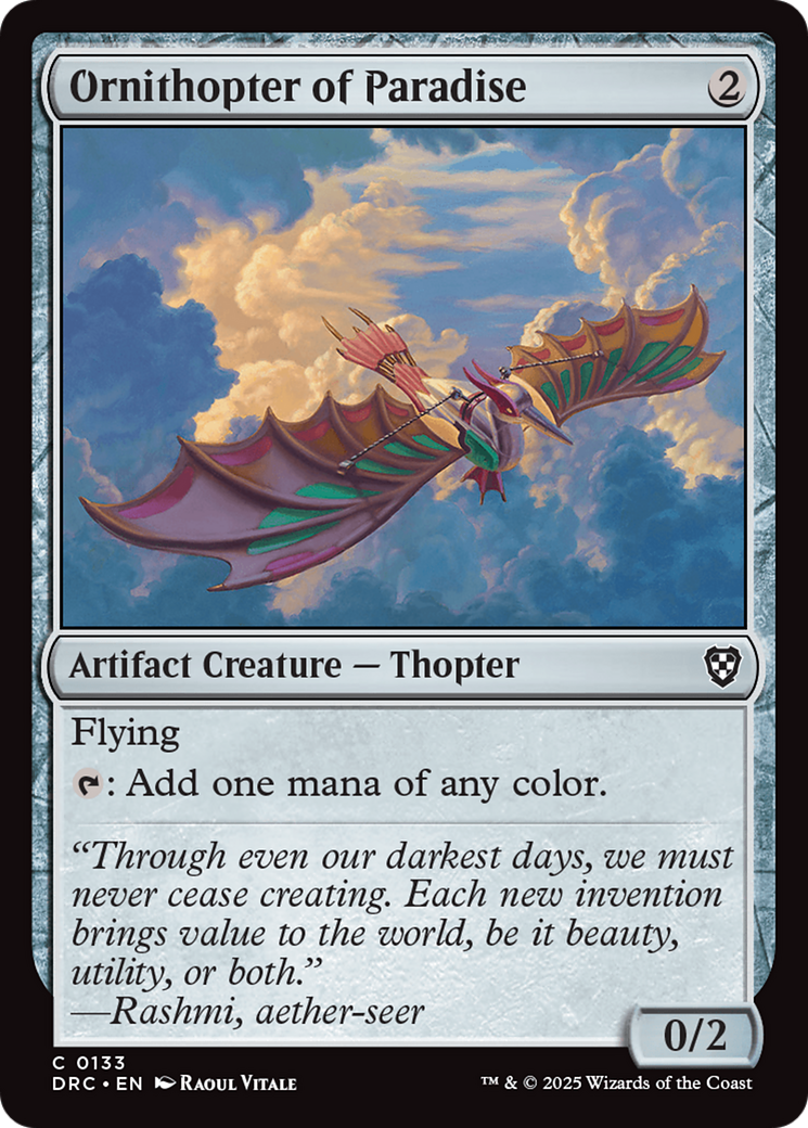 Ornithopter of Paradise [Aetherdrift Commander] | RetroPlay Games
