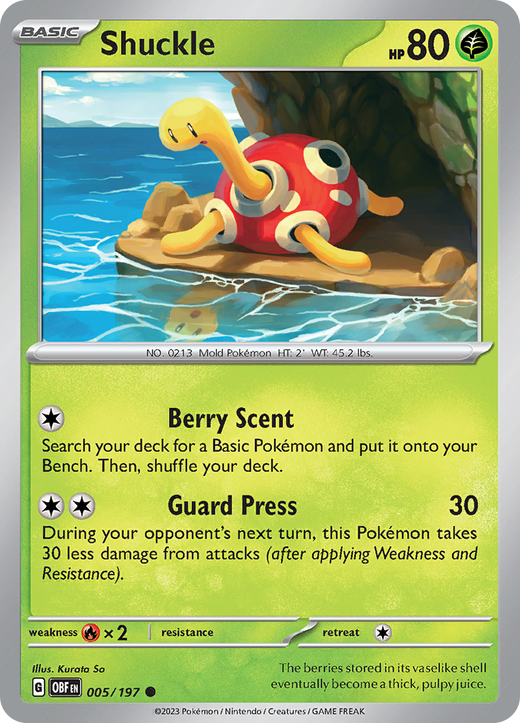 Shuckle (005/197) [Scarlet & Violet: Obsidian Flames] | RetroPlay Games