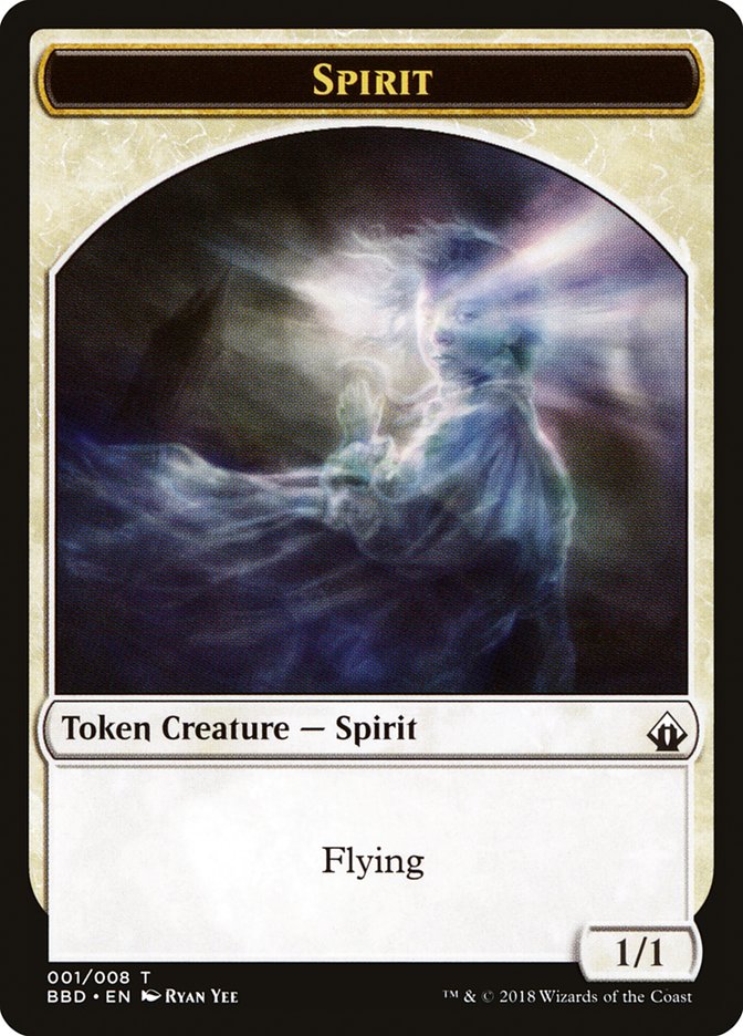 Spirit Token [Battlebond Tokens] | RetroPlay Games