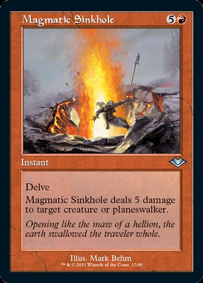 Magmatic Sinkhole (Retro Foil Etched) [Modern Horizons] | RetroPlay Games