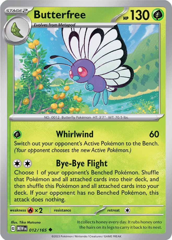 Butterfree (012/165) [Scarlet & Violet: 151] | RetroPlay Games