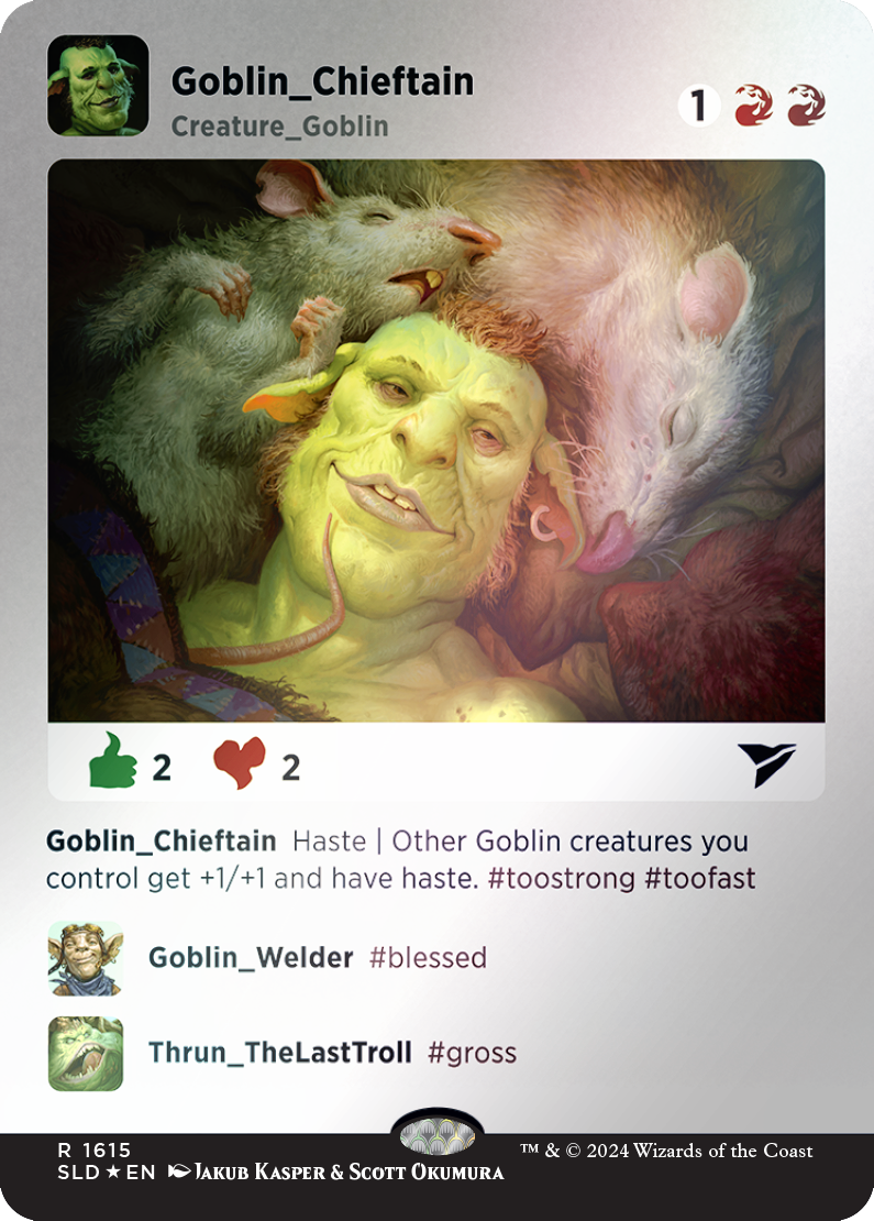 Goblin Chieftain (Rainbow Foil) [Secret Lair Drop Series] | RetroPlay Games