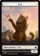 Cat (0001) // Cat (0002) Doubled-Sided Token [Foundations Tokens] | RetroPlay Games