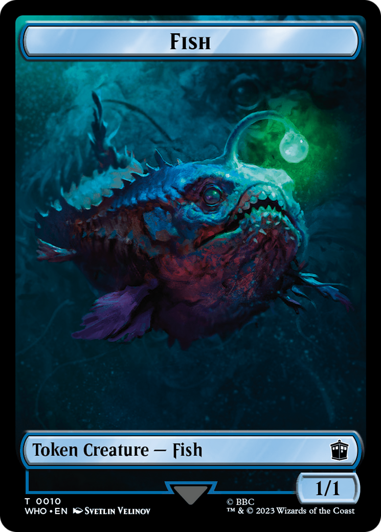 Fish // Alien Insect Double-Sided Token [Doctor Who Tokens] | RetroPlay Games