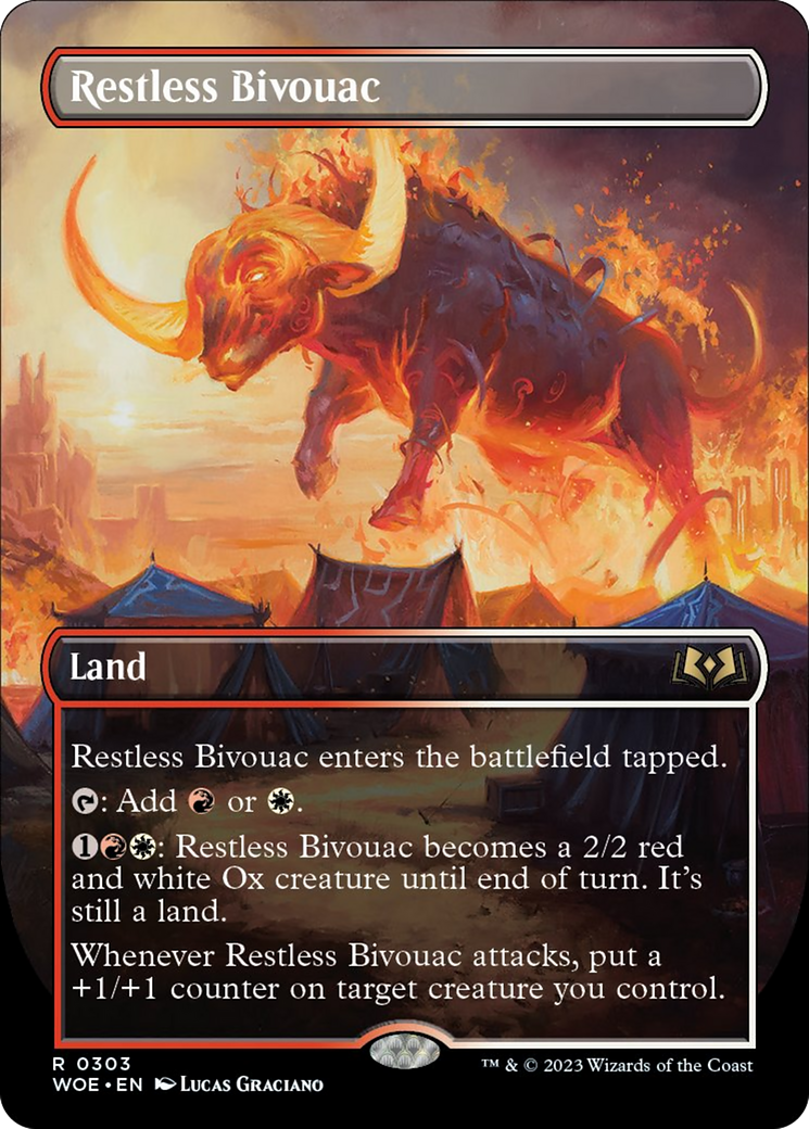 Restless Bivouac (Borderless Alternate Art) [Wilds of Eldraine] | RetroPlay Games