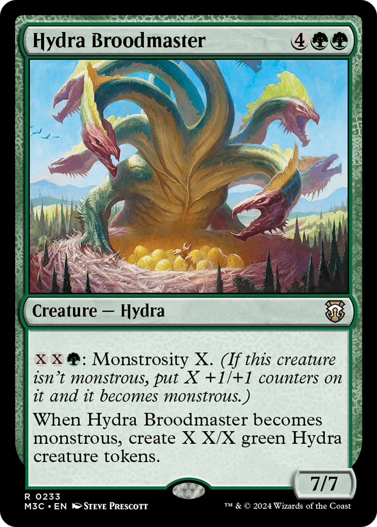 Hydra Broodmaster (Ripple Foil) [Modern Horizons 3 Commander] | RetroPlay Games