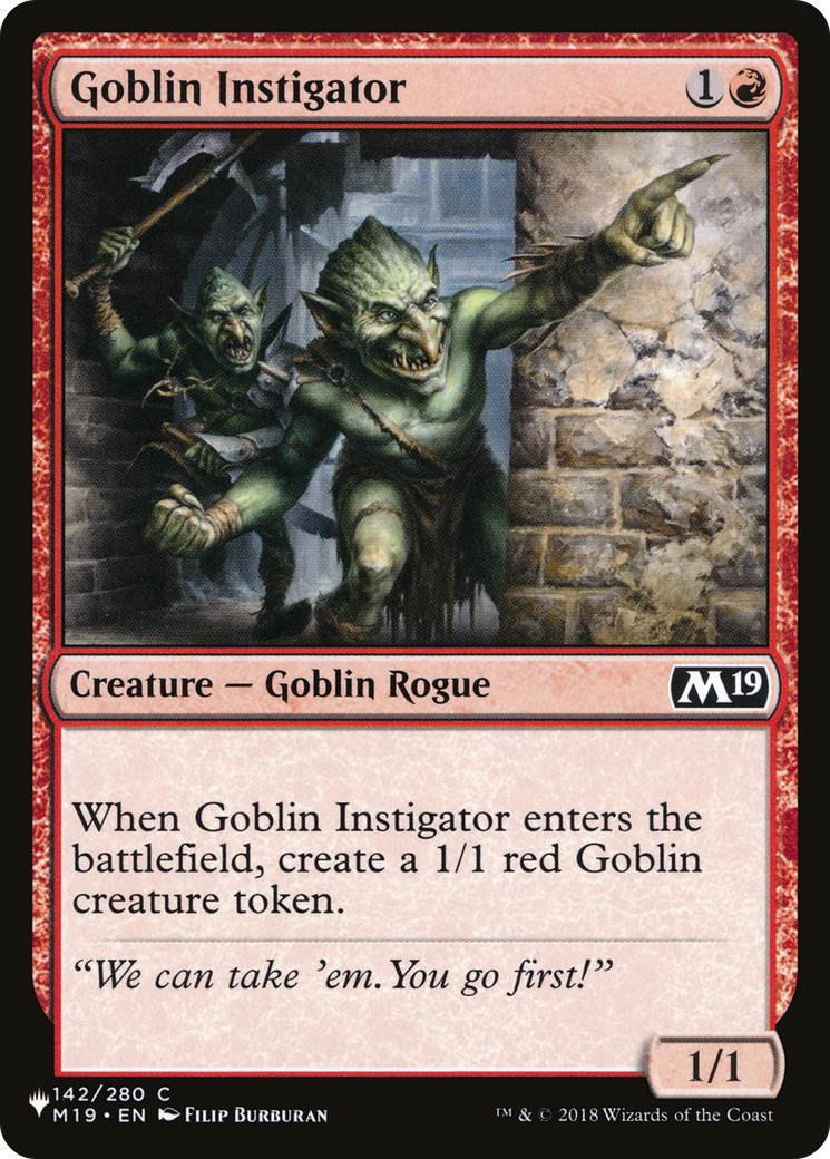 Goblin Instigator [The List Reprints] | RetroPlay Games