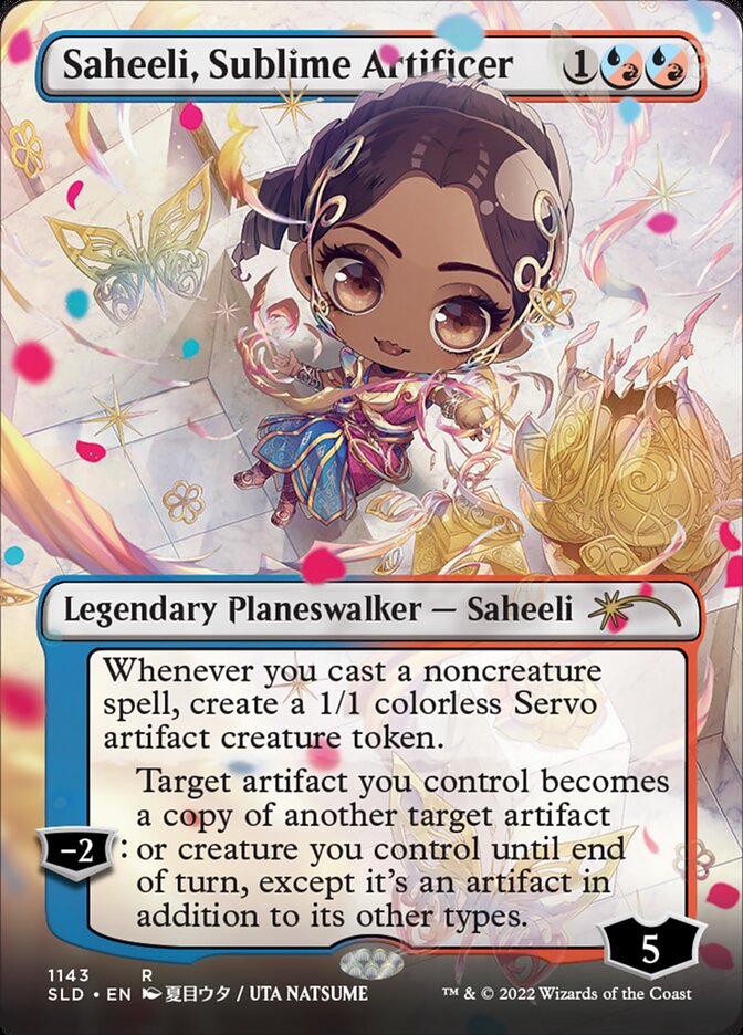 Saheeli, Sublime Artificer (Borderless) [Secret Lair Drop Series] | RetroPlay Games