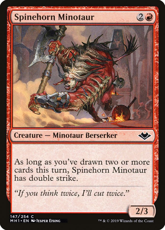 Spinehorn Minotaur [Modern Horizons] | RetroPlay Games