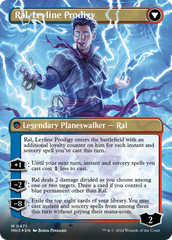 Ral, Monsoon Mage // Ral, Leyline Prodigy (Borderless) (Textured Foil) [Modern Horizons 3] | RetroPlay Games