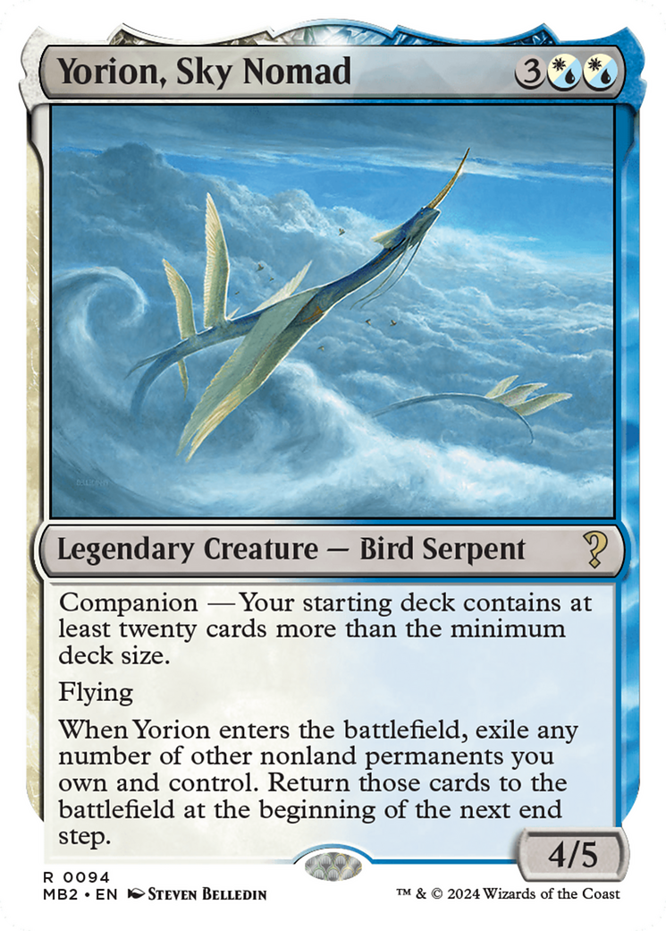 Yorion, Sky Nomad (White Border) [Mystery Booster 2] | RetroPlay Games