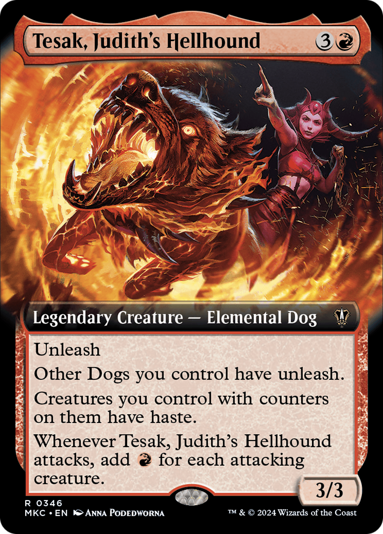 Tesak, Judith's Hellhound (Extended Art) [Murders at Karlov Manor Commander] | RetroPlay Games