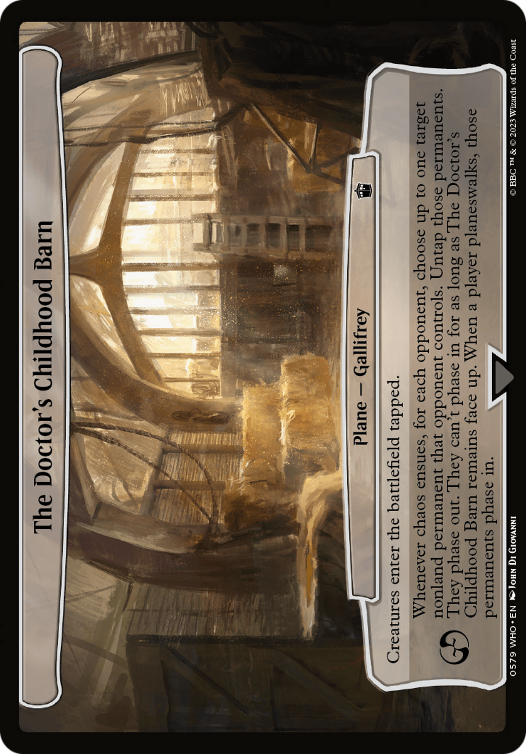 The Doctor's Childhood Barn [Doctor Who] | RetroPlay Games