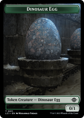 Dinosaur Egg // Dinosaur (0010) Double-Sided Token [The Lost Caverns of Ixalan Tokens] | RetroPlay Games