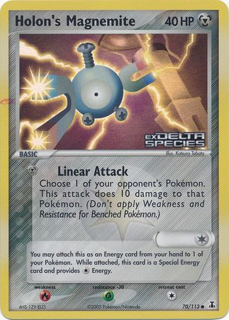 Holon's Magnemite (70/113) (Stamped) [EX: Delta Species] | RetroPlay Games