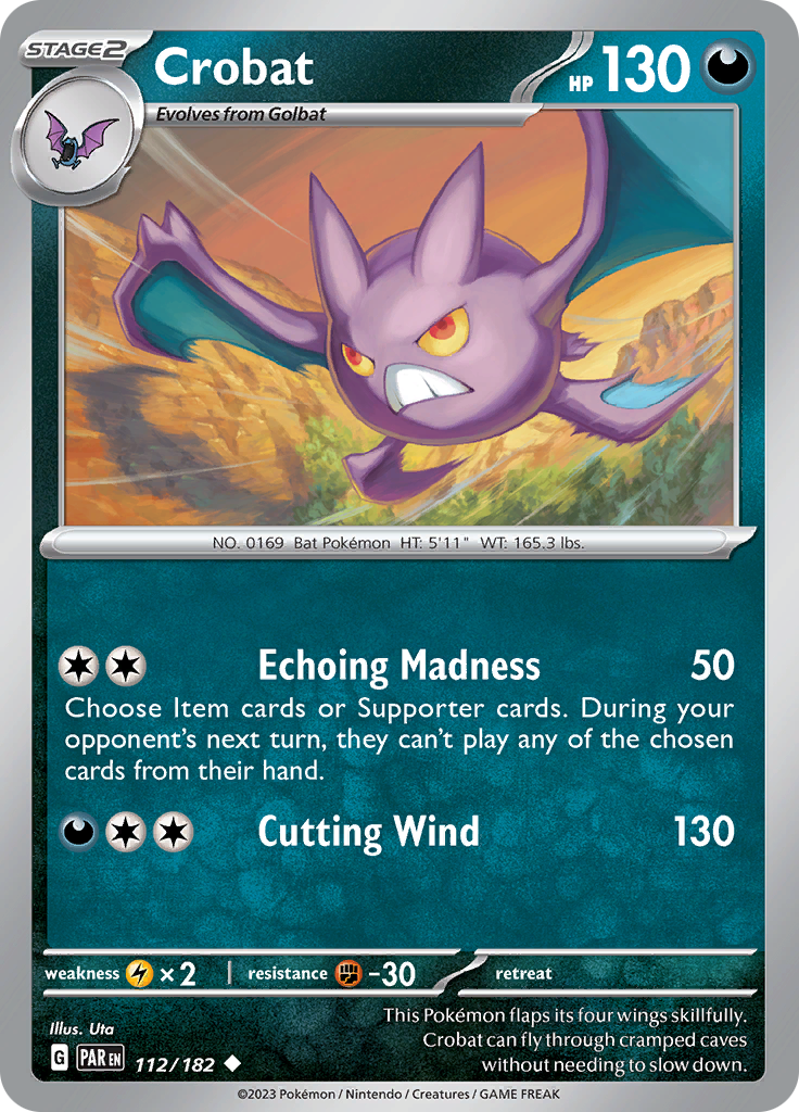 Crobat (112/182) [Scarlet & Violet: Paradox Rift] | RetroPlay Games