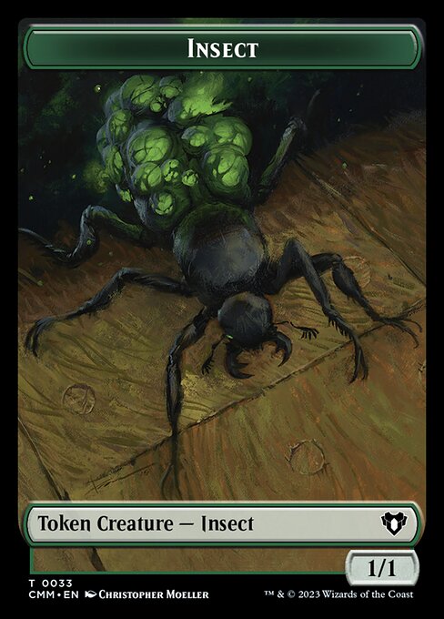 Eldrazi Spawn // Insect Double-Sided Token [Commander Masters Tokens] | RetroPlay Games