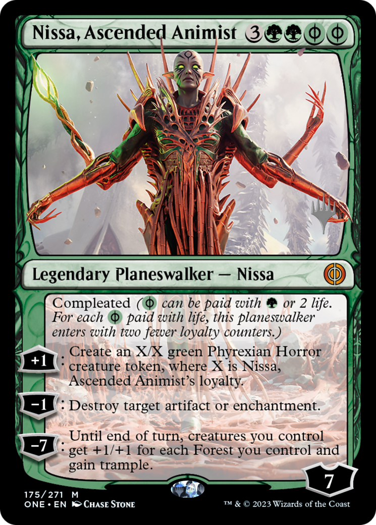Nissa, Ascended Animist (Promo Pack) [Phyrexia: All Will Be One Promos] | RetroPlay Games