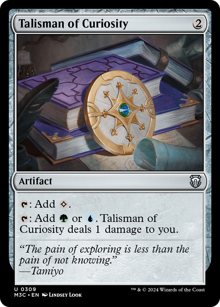 Talisman of Curiosity (Ripple Foil) [Modern Horizons 3 Commander] | RetroPlay Games