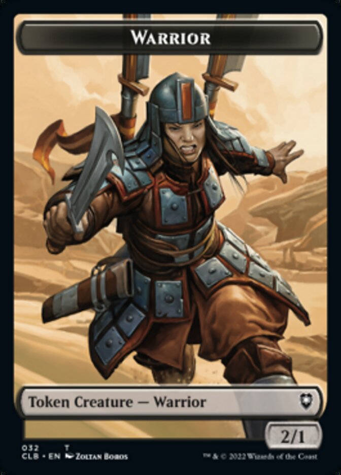 Warrior // Inkling Double-Sided Token [Commander Legends: Battle for Baldur's Gate Tokens] | RetroPlay Games
