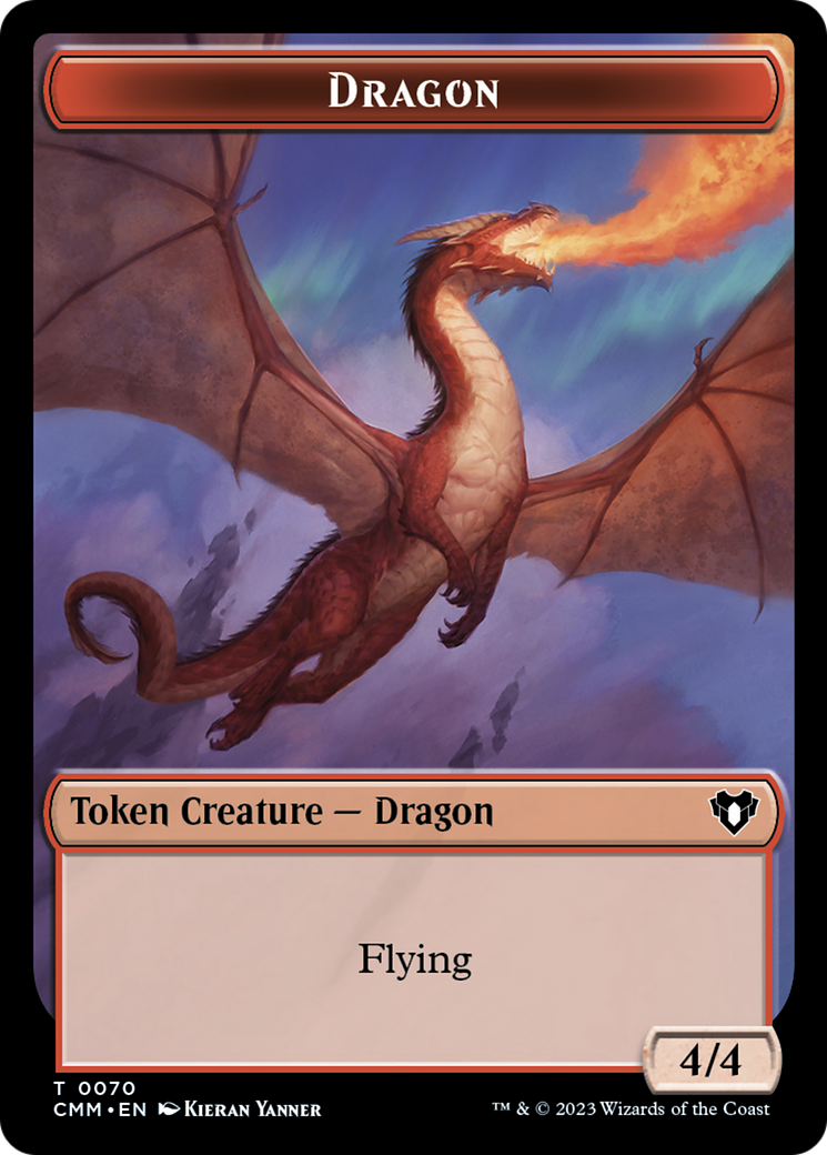 Dragon // Kor Ally Double-Sided Token [Commander Masters Tokens] | RetroPlay Games